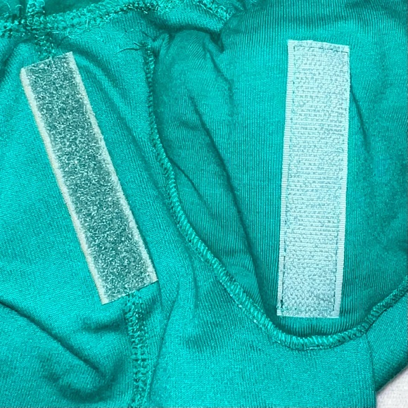 VTG Jones New York Sport Turquoise Dress with Removable Shoulder Pads - Picture 6 of 7